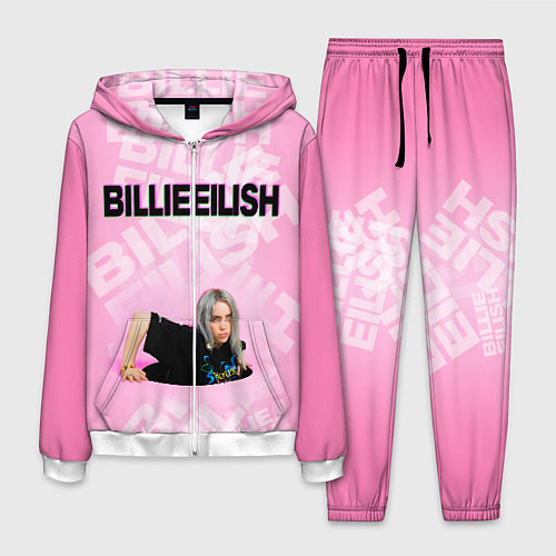 Мужской костюм Billie Eilish: Pink Mood / 3D-Белый – фото 1