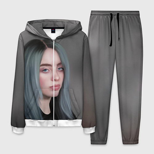 Мужской костюм Billie Eilish: Ocean Eyes / 3D-Белый – фото 1