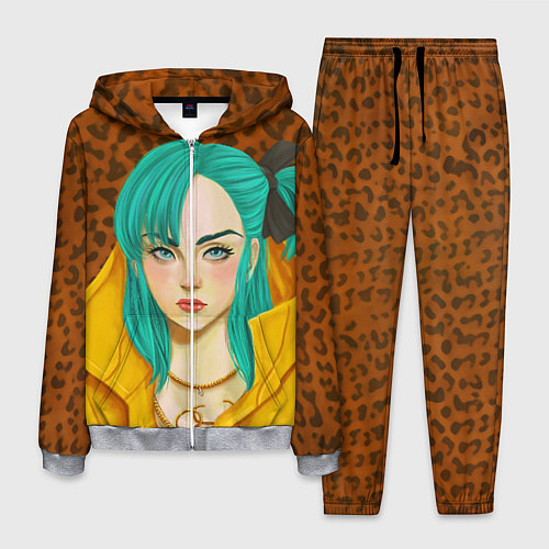 Мужской костюм Billie Eilish: Turquoise Hair / 3D-Меланж – фото 1