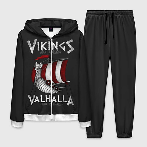 Мужской костюм Vikings Valhalla / 3D-Белый – фото 1