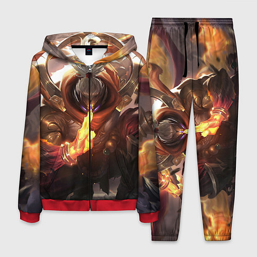 Мужской костюм League Of Legends Джакс / 3D-Красный – фото 1