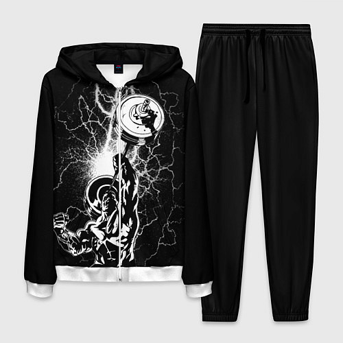 Мужской костюм Powerlifting / 3D-Белый – фото 1