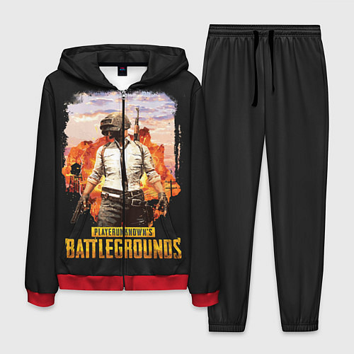 Мужской костюм PUBG / 3D-Красный – фото 1