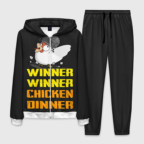 Мужской костюм Winner Chicken Dinner / 3D-Белый – фото 1