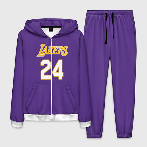 Мужской костюм Los Angeles Lakers Kobe Brya / 3D-Белый – фото 1
