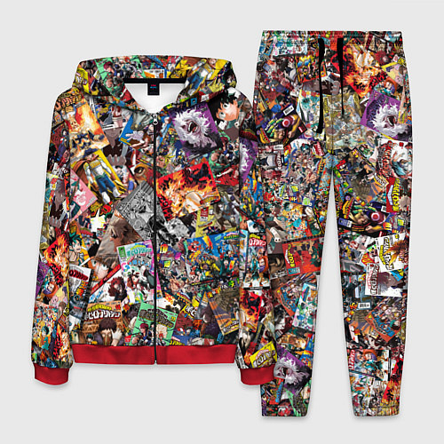 Мужской костюм Academia stikerbombing / 3D-Красный – фото 1