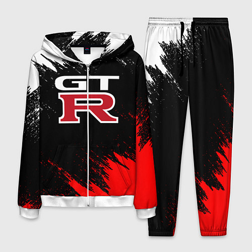 Мужской костюм NISSAN GTR / 3D-Белый – фото 1