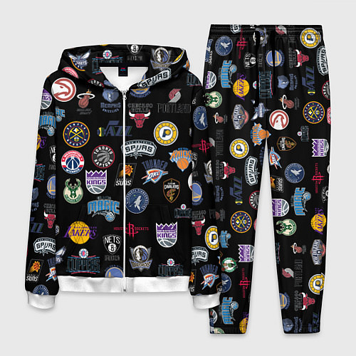 Мужской костюм NBA Pattern / 3D-Белый – фото 1