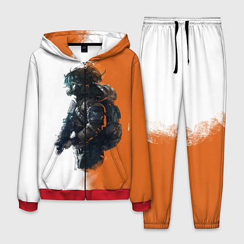 Мужской костюм The Division 2 Defender / 3D-Красный – фото 1