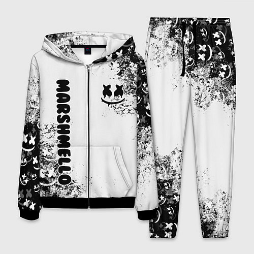 Мужской костюм Marshmello / 3D-Черный – фото 1