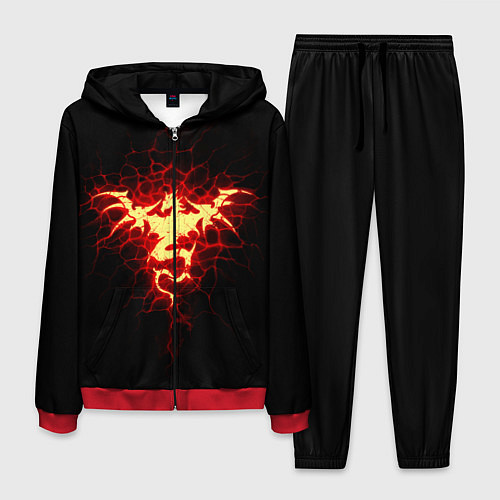 Мужской костюм Огненный Дракон / 3D-Красный – фото 1