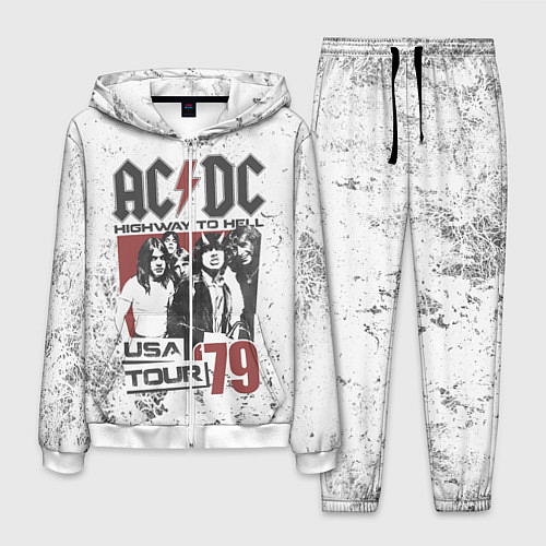 Мужской костюм ACDC / 3D-Белый – фото 1