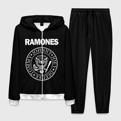 Мужской костюм RAMONES / 3D-Белый – фото 1