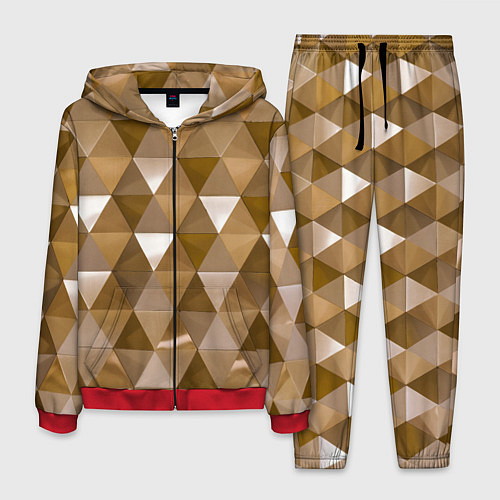 Мужской костюм Кристализация / 3D-Красный – фото 1