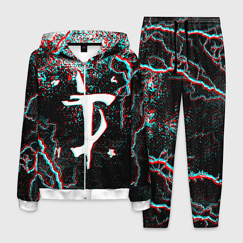 Мужской костюм DOOM ETERNAL GLITCH / 3D-Белый – фото 1