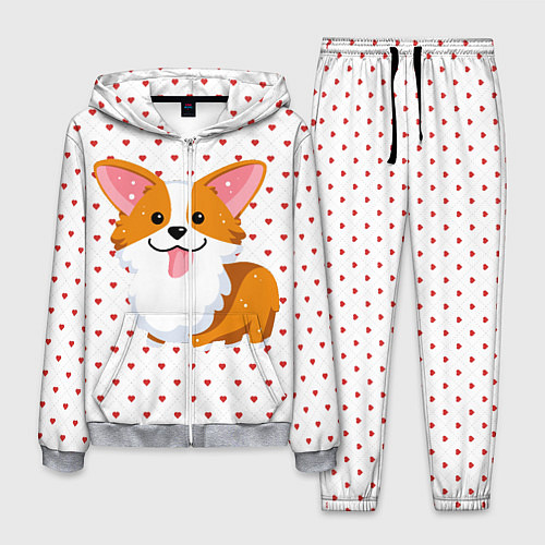 Мужской костюм Корги / 3D-Меланж – фото 1