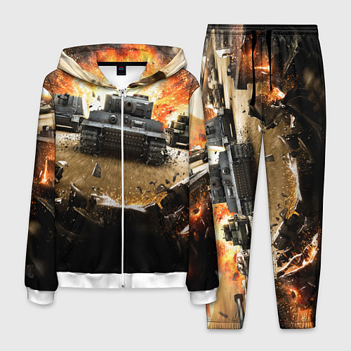 Мужской костюм ТАНКИ / 3D-Белый – фото 1