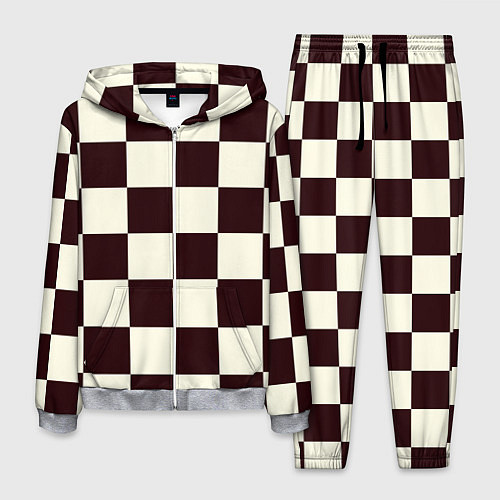 Мужской костюм Шахматка / 3D-Меланж – фото 1