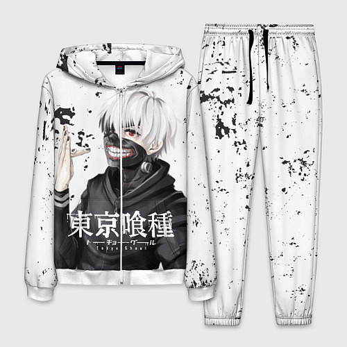 Мужской костюм Токийский гуль / 3D-Белый – фото 1