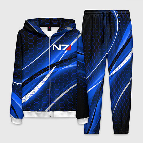 Мужской костюм MASS EFFECT N7 / 3D-Белый – фото 1