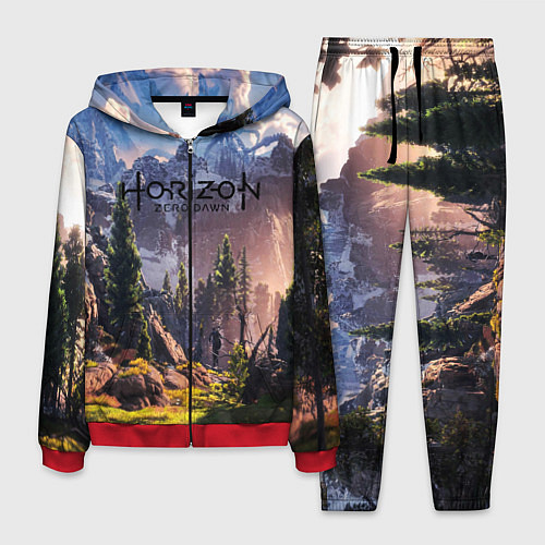Мужской костюм Horizon Zero Dawn / 3D-Красный – фото 1
