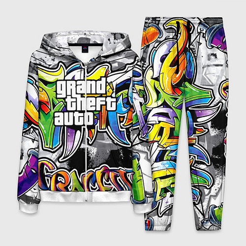 Мужской костюм GTA / 3D-Белый – фото 1