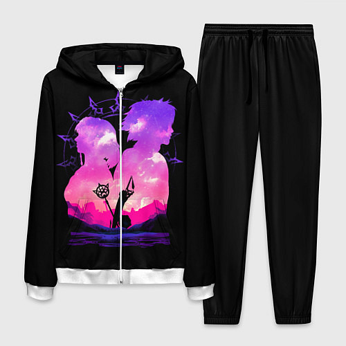 Мужской костюм Final Fantasy / 3D-Белый – фото 1