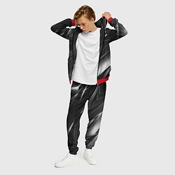Костюм мужской GEOMETRY STRIPES BLACK & WHITE, цвет: 3D-красный — фото 2