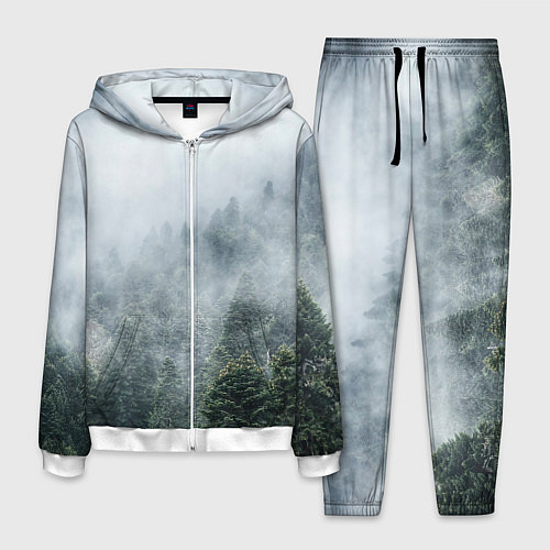 Мужской костюм Туманный лес / 3D-Белый – фото 1