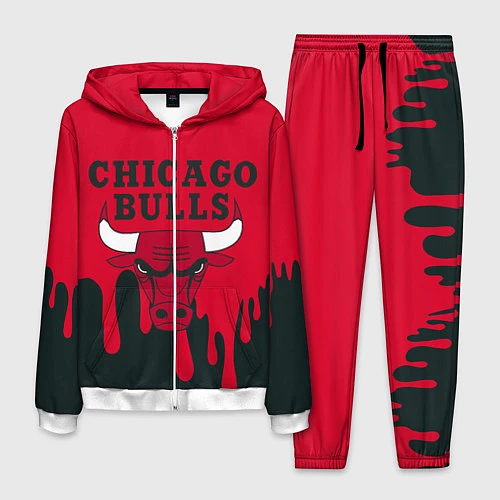 Мужской костюм Chicago Bulls / 3D-Белый – фото 1