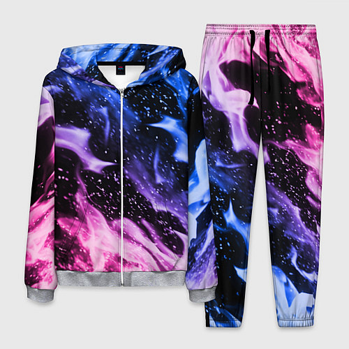 Мужской костюм НЕОНОВЫЙ ОГОНЬ / 3D-Меланж – фото 1