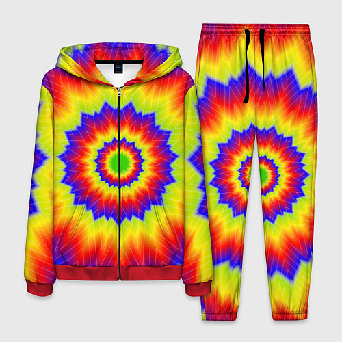 Мужской костюм Tie-Dye / 3D-Красный – фото 1