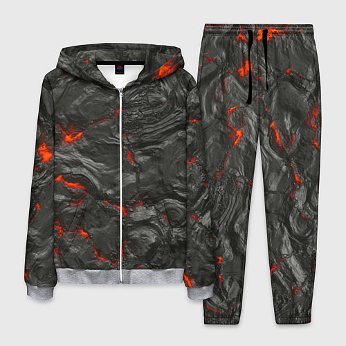 Мужской костюм Застывшая лава / 3D-Меланж – фото 1