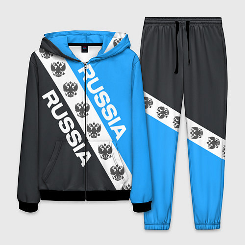 Мужской костюм RUSSIA SPORT / 3D-Черный – фото 1