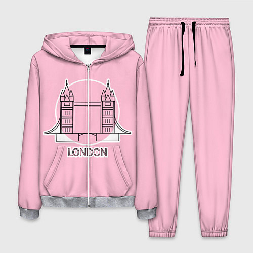 Мужской костюм Лондон London Tower bridge / 3D-Меланж – фото 1