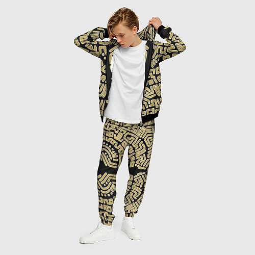 Мужской костюм Узор, фэнтези, / 3D-Черный – фото 3