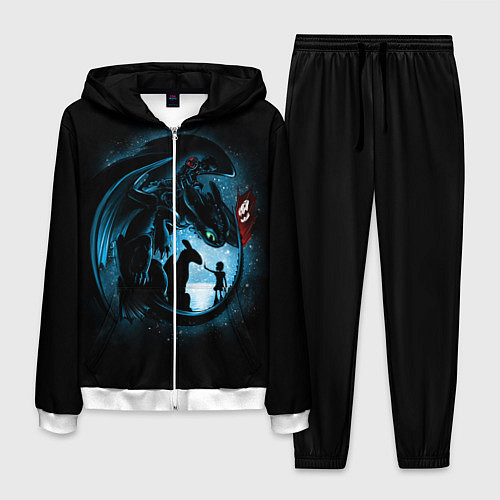 Мужской костюм Как приручить дракона / 3D-Белый – фото 1