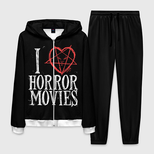 Мужской костюм I Love Horror Movies / 3D-Белый – фото 1