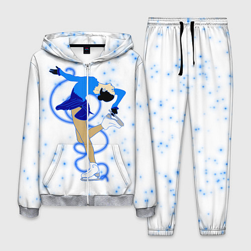 Мужской костюм Фигурное катание / 3D-Меланж – фото 1