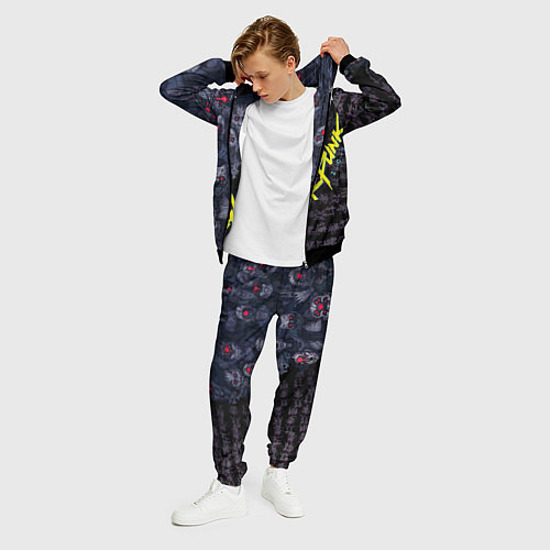 Мужской костюм Cyberpunk 2077 / 3D-Черный – фото 3