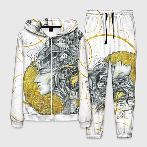 Мужской костюм Мечты города / 3D-Белый – фото 1