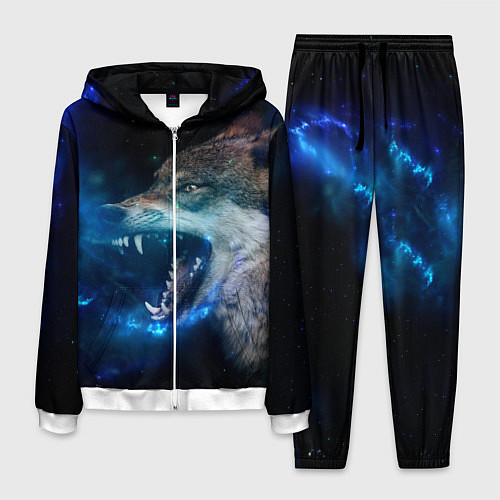 Мужской костюм Волчара Юморит / 3D-Белый – фото 1