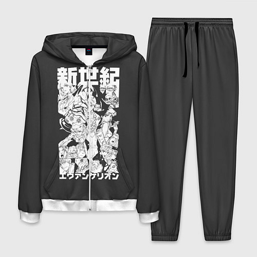 Мужской костюм Евангилион / 3D-Белый – фото 1