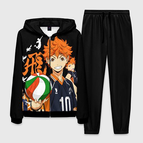 Мужской костюм ВОЛЕЙБОЛ!! HAIKYUU!! / 3D-Черный – фото 1