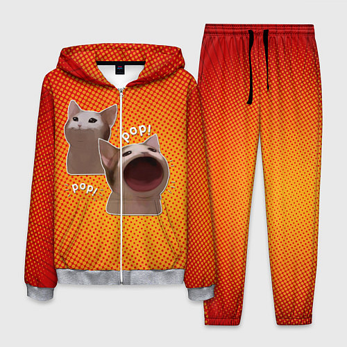 Мужской костюм Cat Pop Мем / 3D-Меланж – фото 1