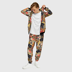 Костюм мужской Мопсики Цветочки, цвет: 3D-черный — фото 2