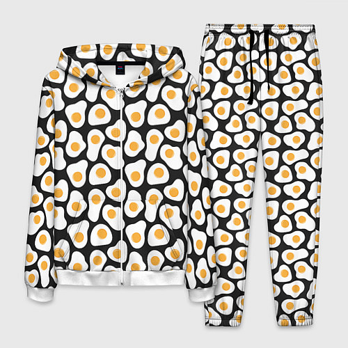 Мужской костюм Яичница / 3D-Белый – фото 1