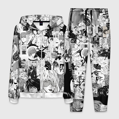 Мужской костюм Тетрадь смерти / 3D-Белый – фото 1