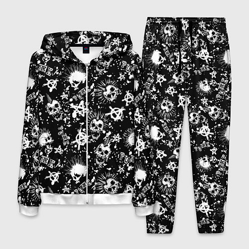 Мужской костюм Панк / 3D-Белый – фото 1