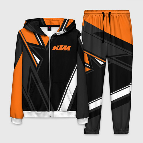 Мужской костюм KTM КТМ / 3D-Белый – фото 1